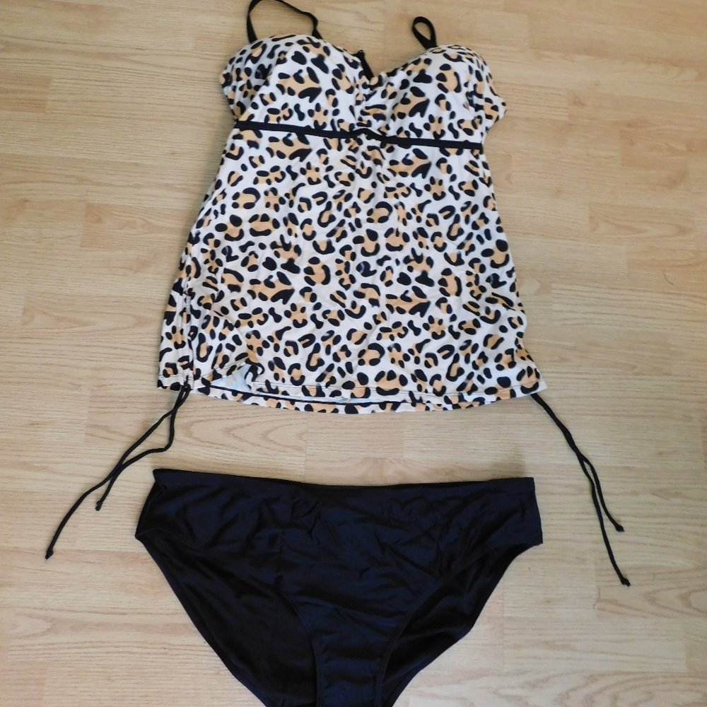 Leopard Tankini - XXXL (22-24) - New no Tags